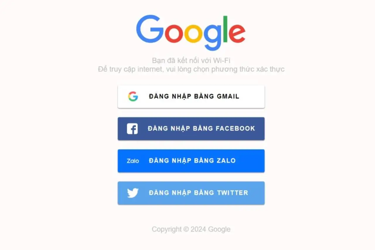 Trình diễn kỹ thuật phishing bằng Captive Portal